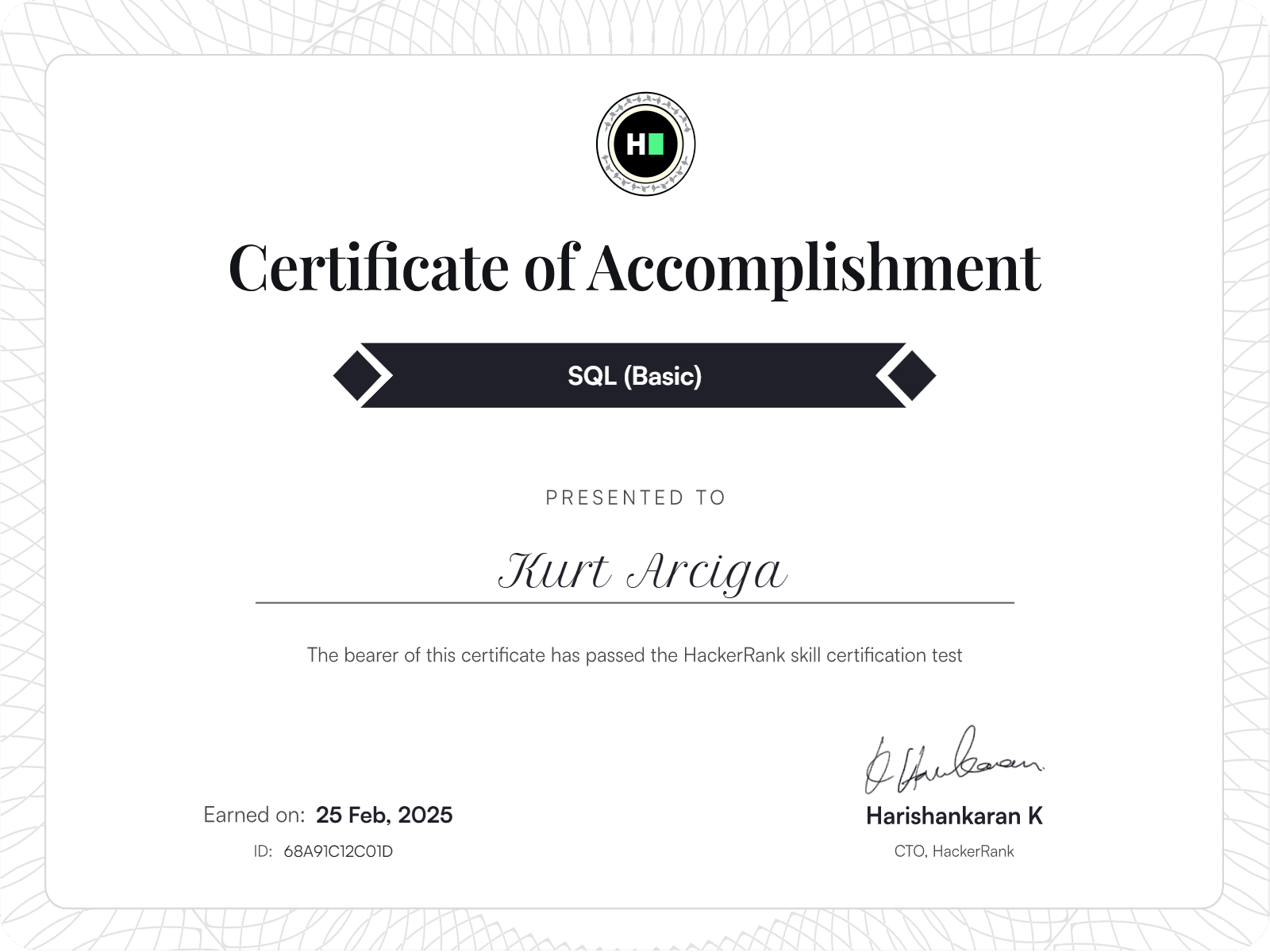 Certification 1
